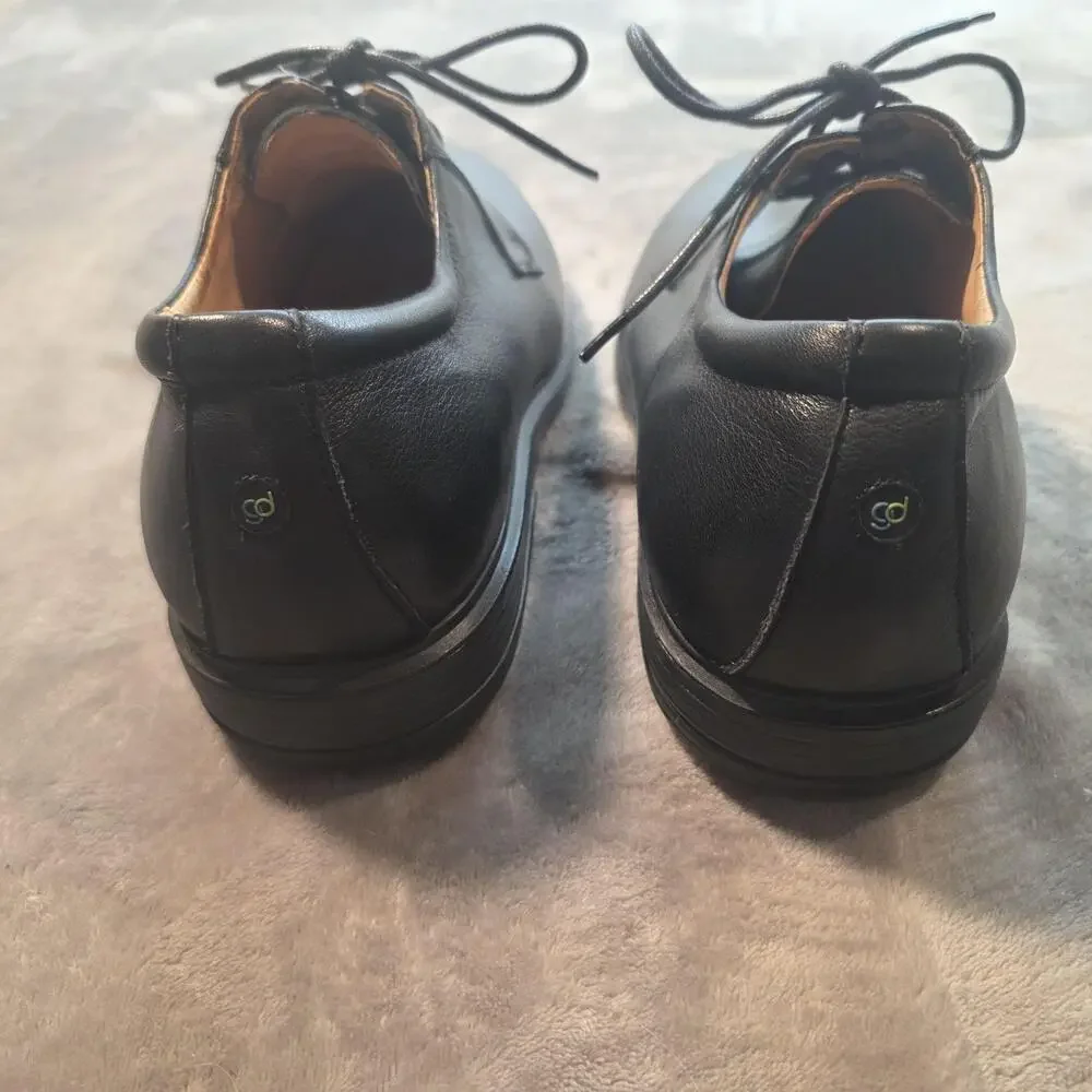 Gravity Defyer Dress Shoes Mens 10.5 Black Leather Comfort Derby Lace Up